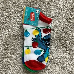 Stitch Christmas socks NWT